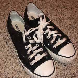 black sequin converse
